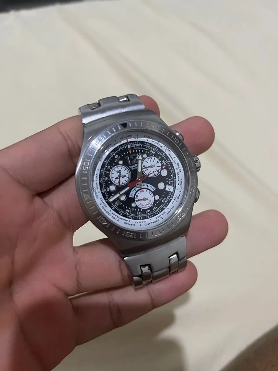 Swatch série prata cara preta  - Foto 3