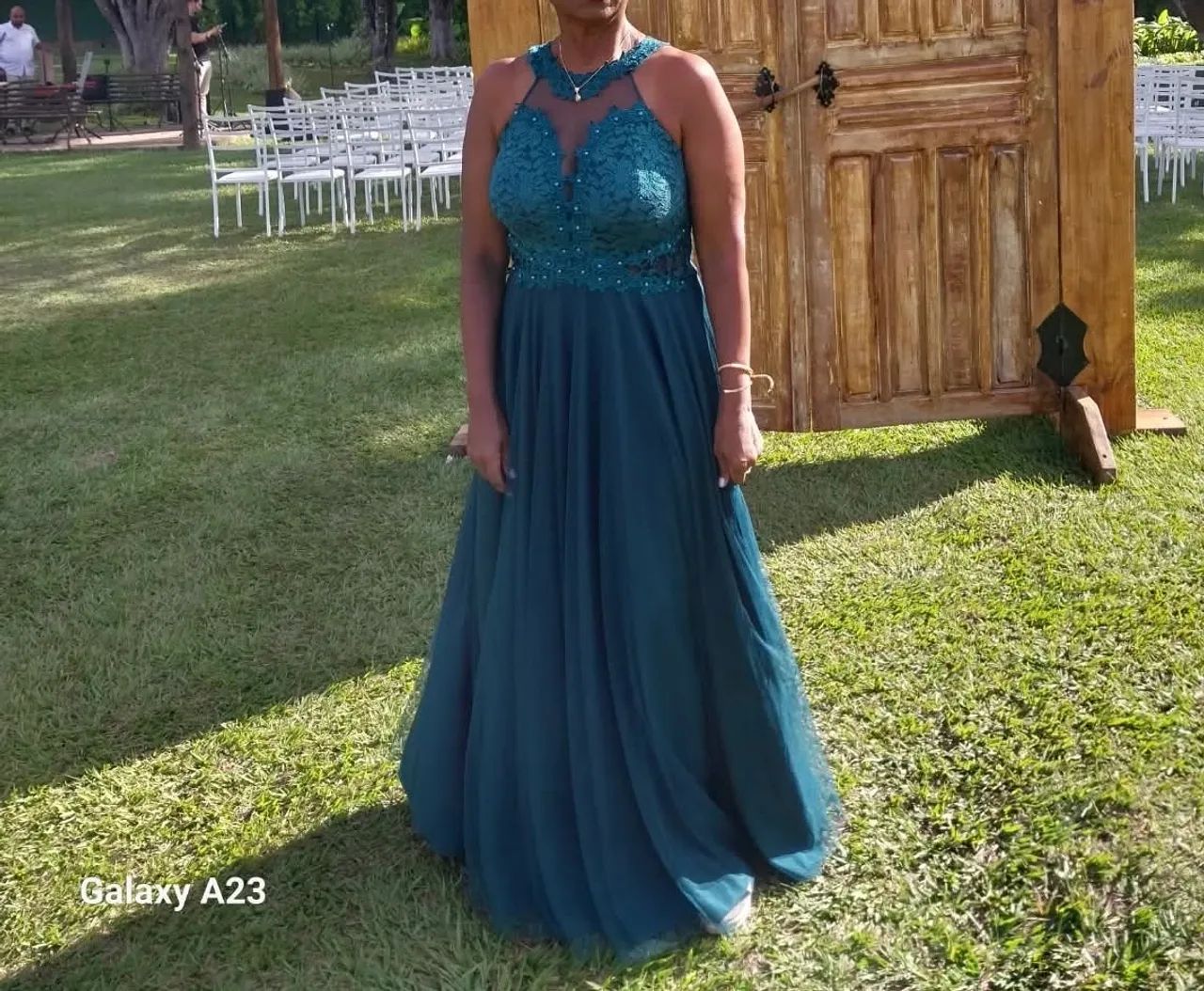 VESTIDO LONGO VERDE 