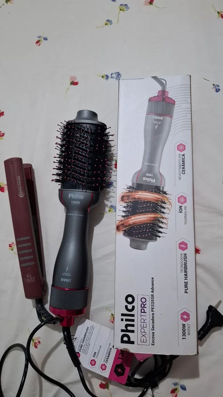 Escova secadora + chapinha - Foto 5
