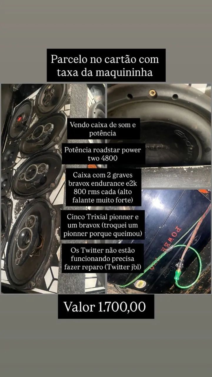 Vende se um som 