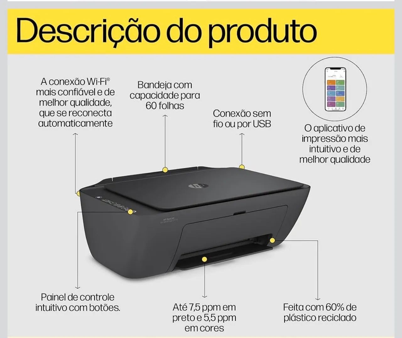 Impressora HP DeskJet 2774