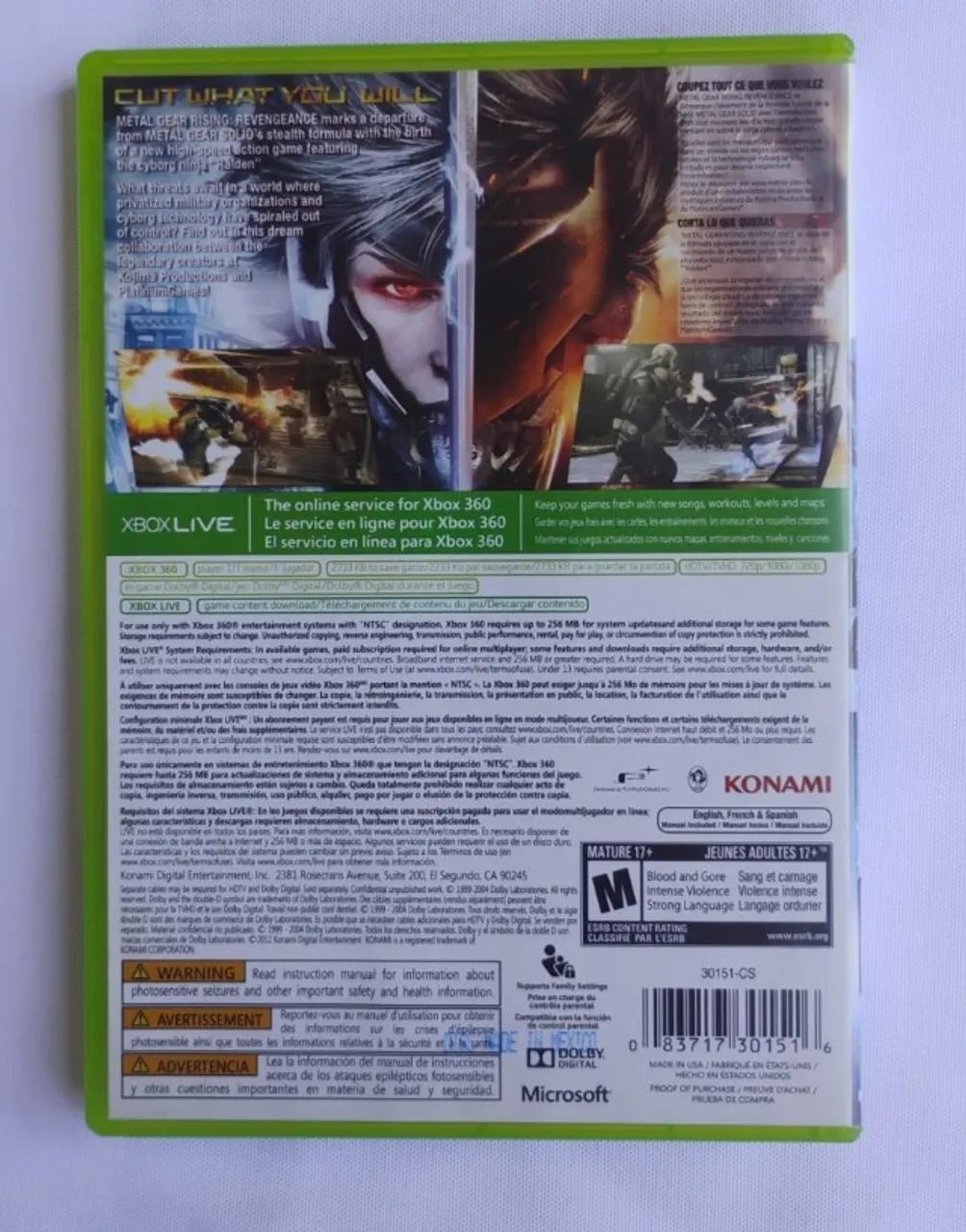 Metal Gear Rising Revengeance Xbox 360 - Foto 2
