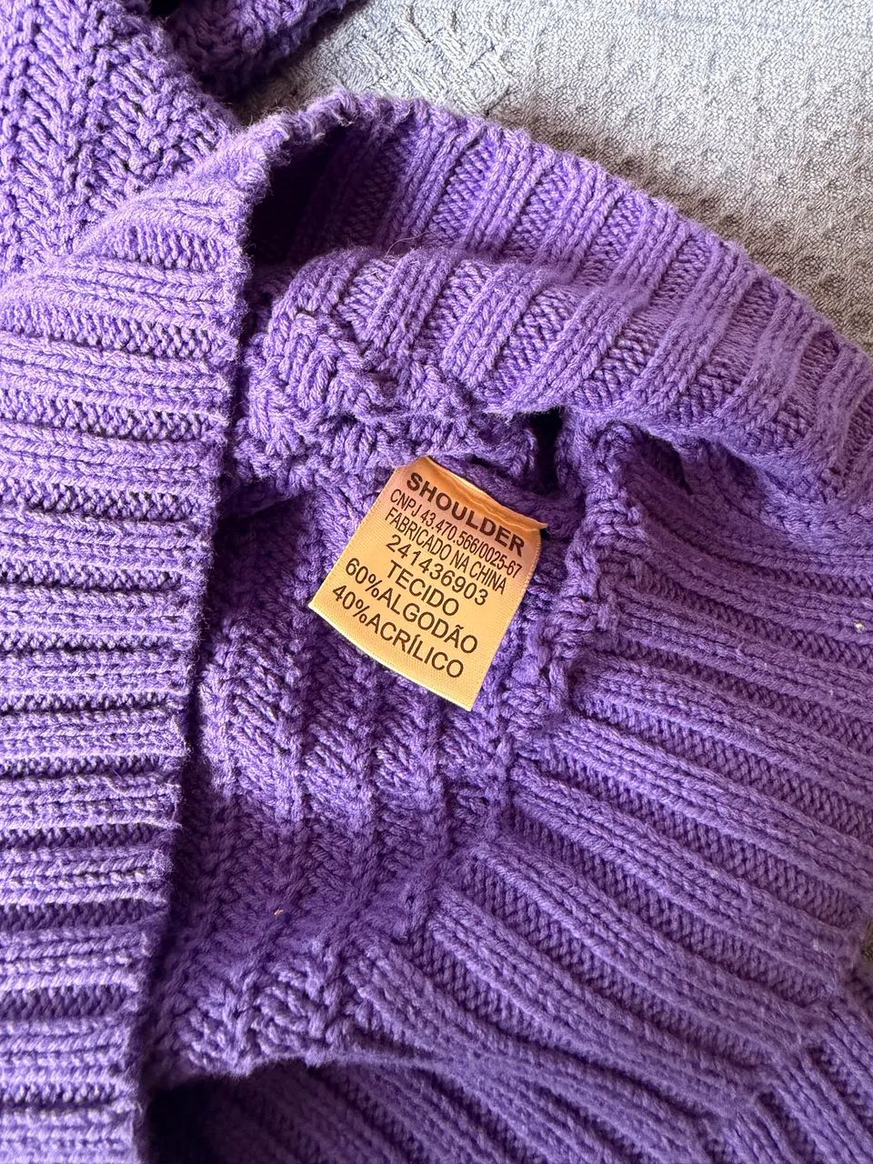 Blusa de Frio Roxa - Foto 3