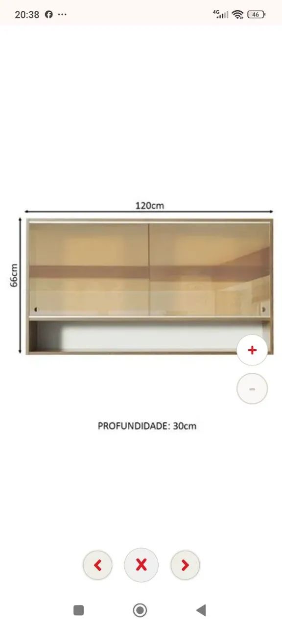 Armário aéreo e suporte microondas  - Foto 3