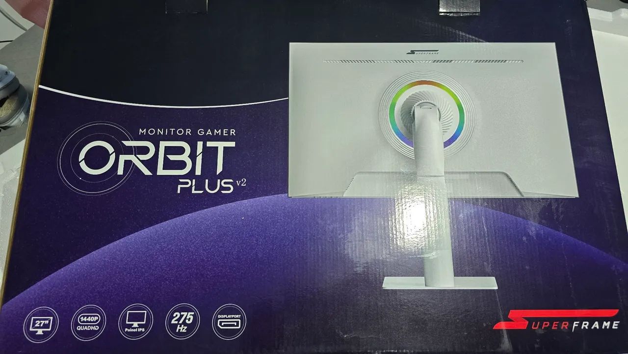 Monitor QuadHD, 275hz, 27" branco - Foto 3