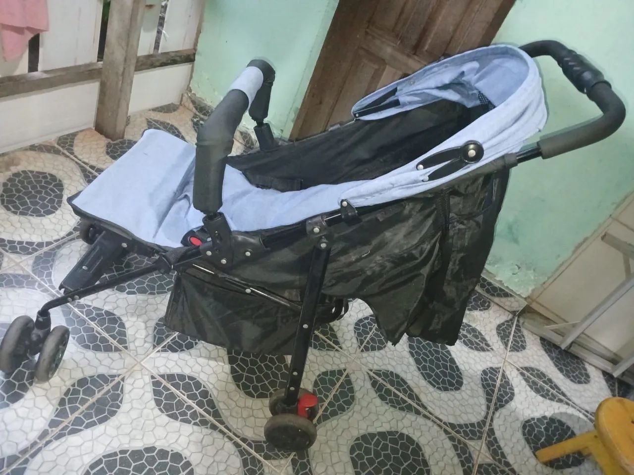 Carrinho banheira e bebê conforto  - Foto 3