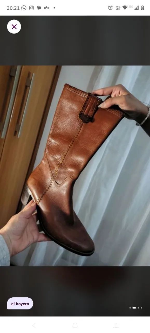 Bota de couro 