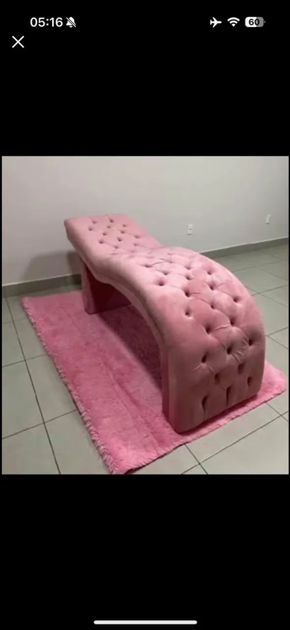 Vendo maca estofada rosê