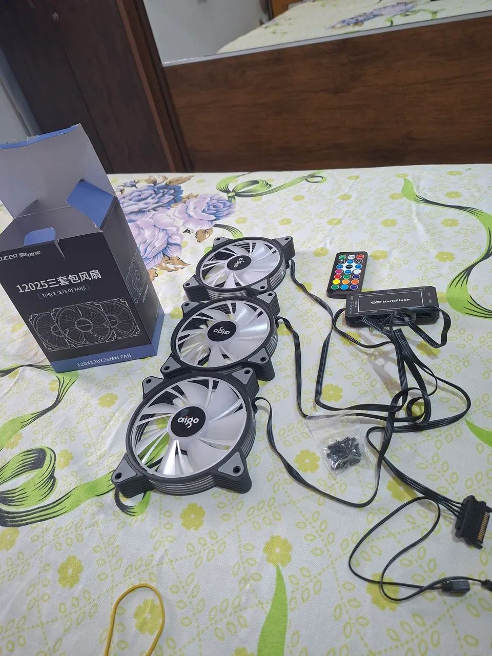 Kit fans com controladora Rgb - Foto 2