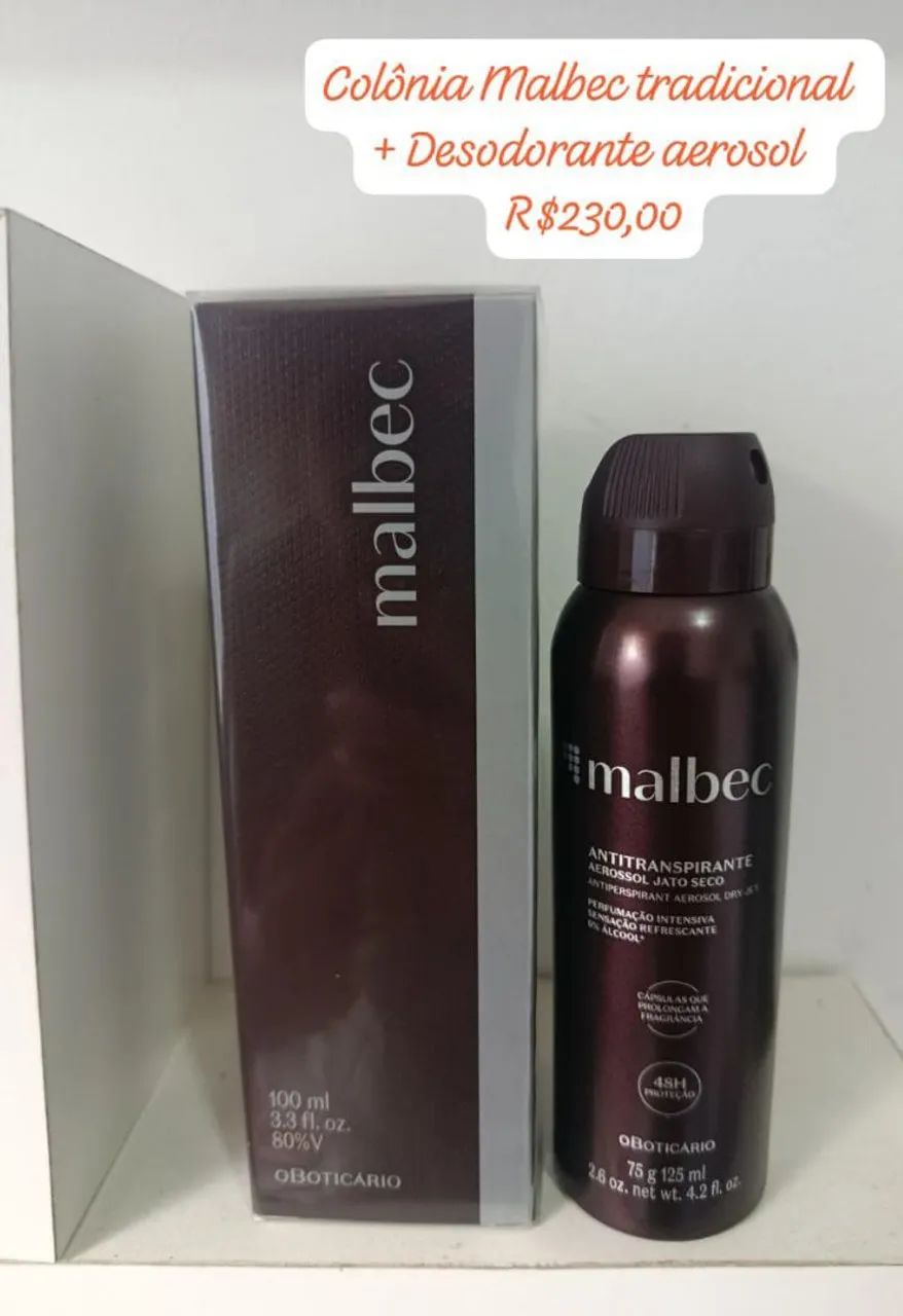 Kit Malbec Colônia + Desodorante Aerosol 