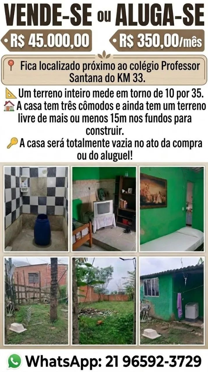 Vendo ou alugo