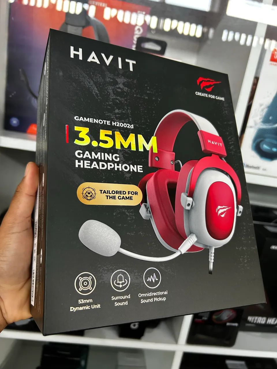 Headset gamer HAVIT com cancelamento ruídos 