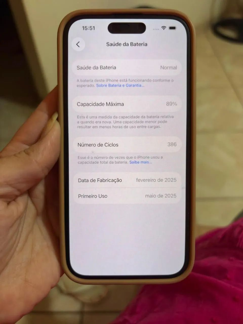 iPhone 15 128 GB Preto ? Excelente Estado - Foto 2