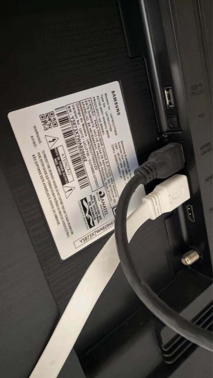 Smart TV Samsung 75" UHD 4K 75CU7700  - Foto 2