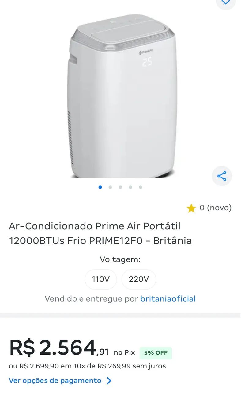 Ar condicionado portátil Seminovo - Foto 3