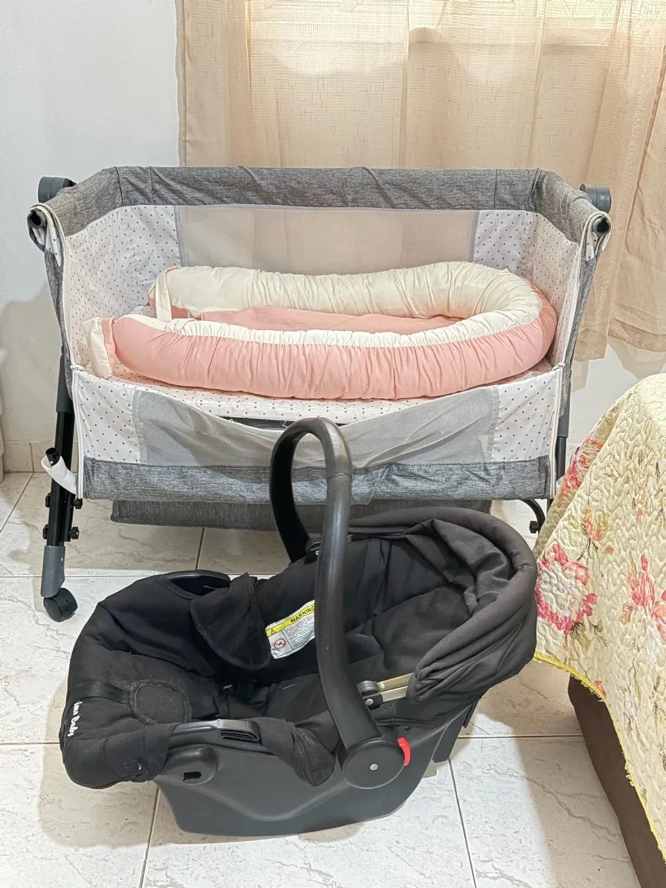 Mini berço e bebê conforto  - Foto 2