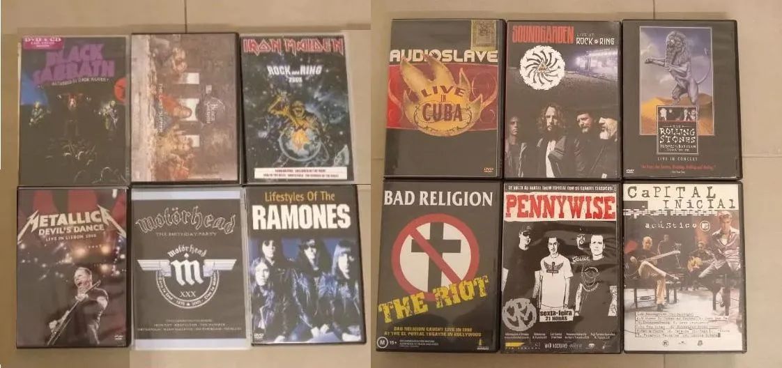 DVDs bandas rock/metal diversos - Foto 2