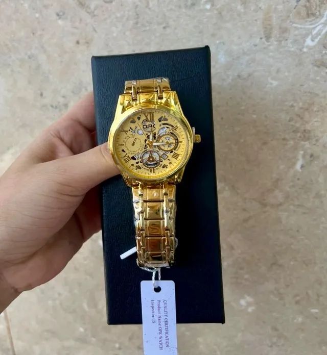 Relogio de luxo OPK Dourado - Ofertas - Foto 4