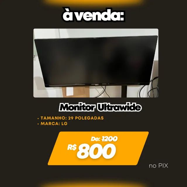 Monitor UltraWide LG 29 polegadas