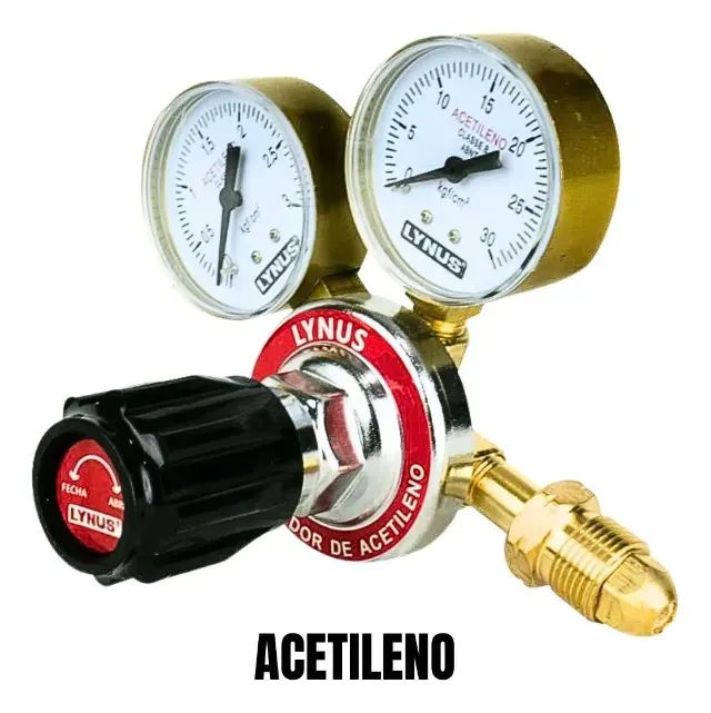Regulador de Pressão LYNUS para Acetileno - Profissional - Foto 3