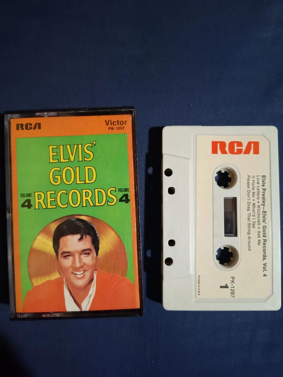 Fita K7 Elvis' Gold Records Volume 4 Original Testada Funcionando