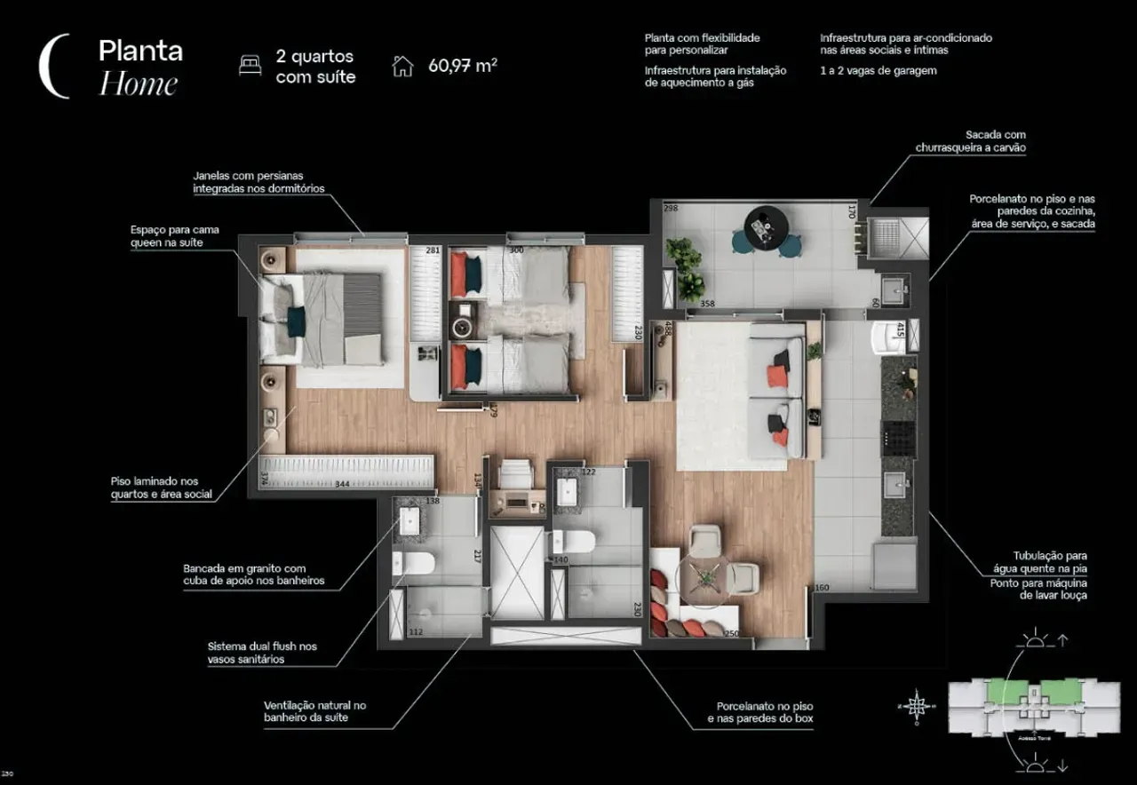 PLANTA 60m²