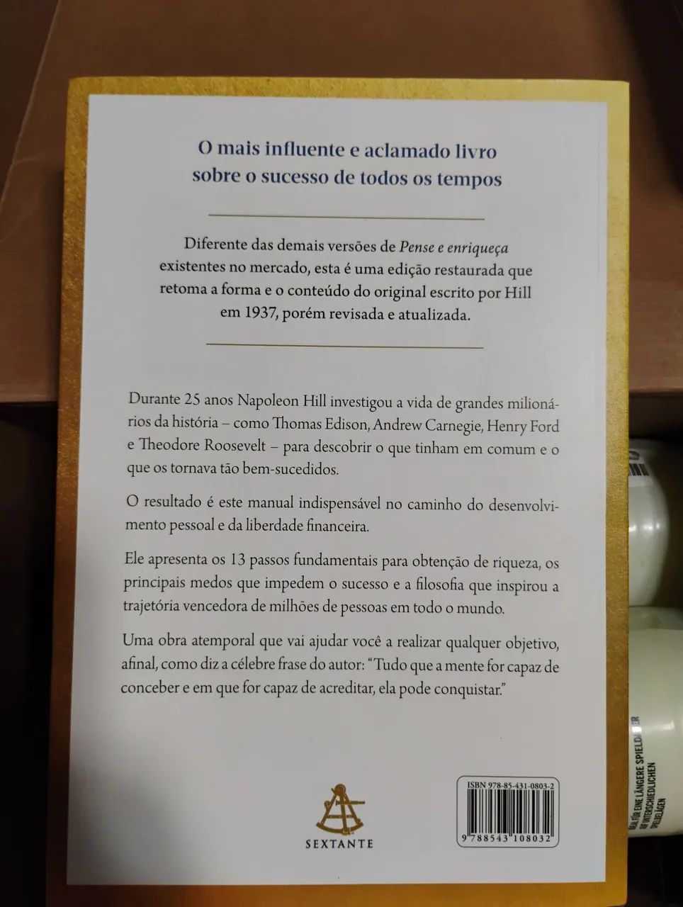 Pense e enriqueça: A versão original, restaurada e revisada - Foto 2