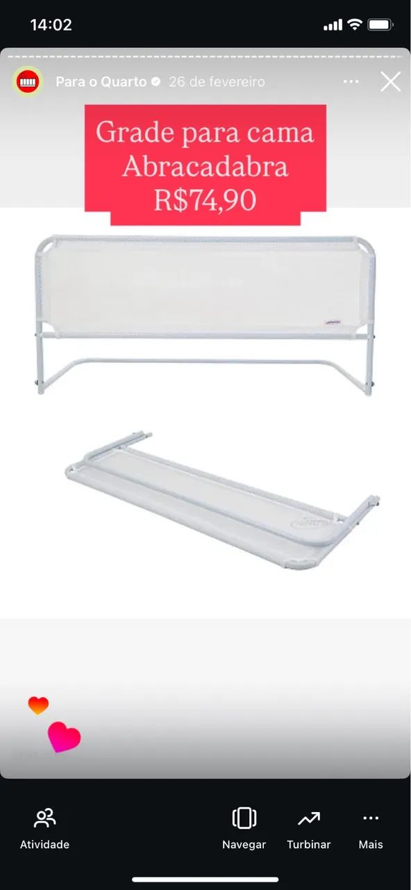 Grade para cama 