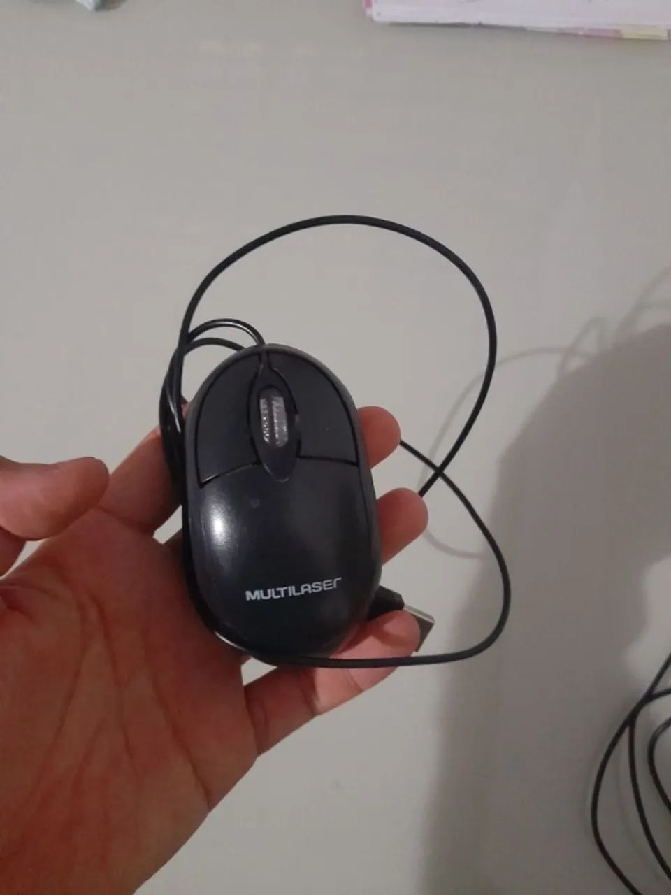 kit 2 mouses usb com fio preto - Foto 4
