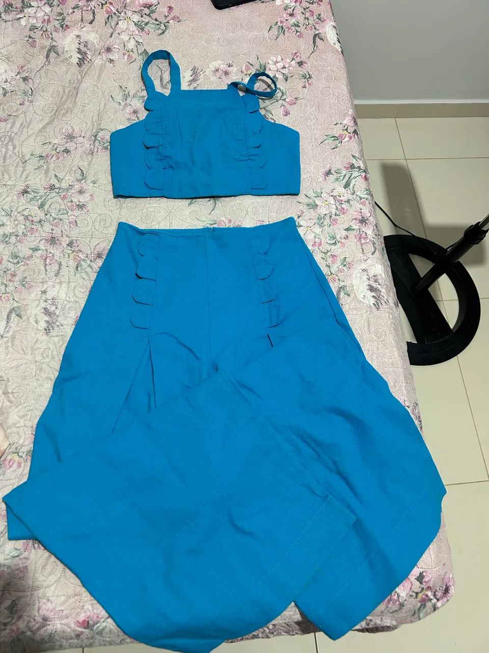 Conjunto calça e cropped, usado apenas uma vez  - Foto 3