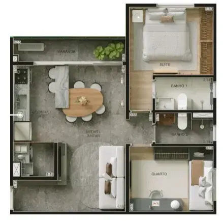 PLANTA 55m²