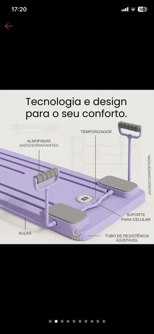Aparelho para abdominal  - Foto 4