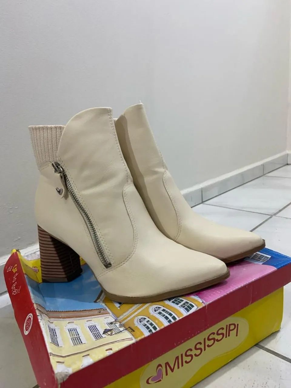 Botas de couro Mississipi, tamanho 36 - Foto 2