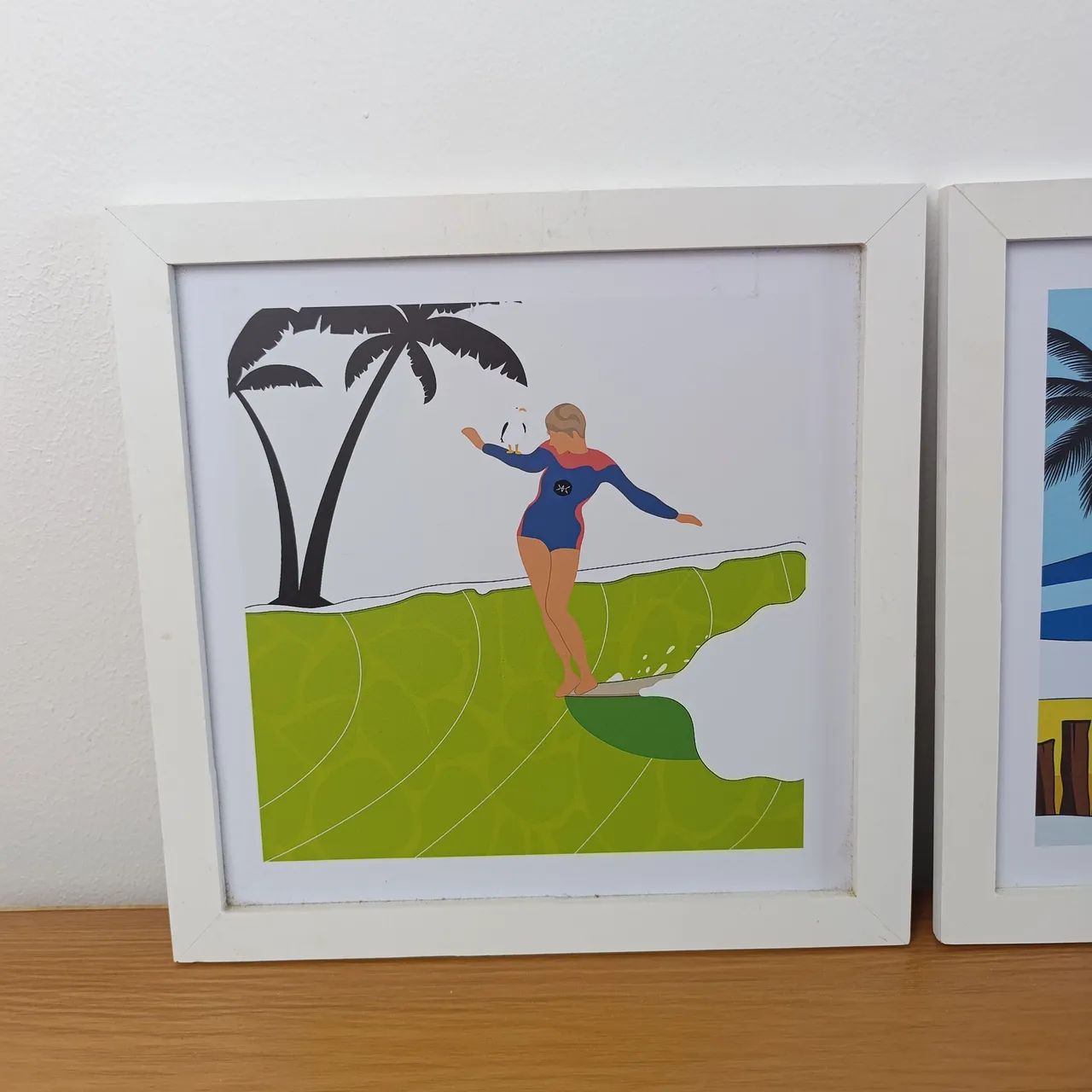 Par de quadros decorativos de surf - Foto 3