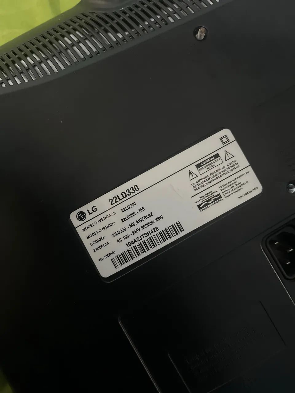 Monitor / TV LG 22" HD (HDMI e VGA) - Ideal para PC, Games e TV Box - Foto 2