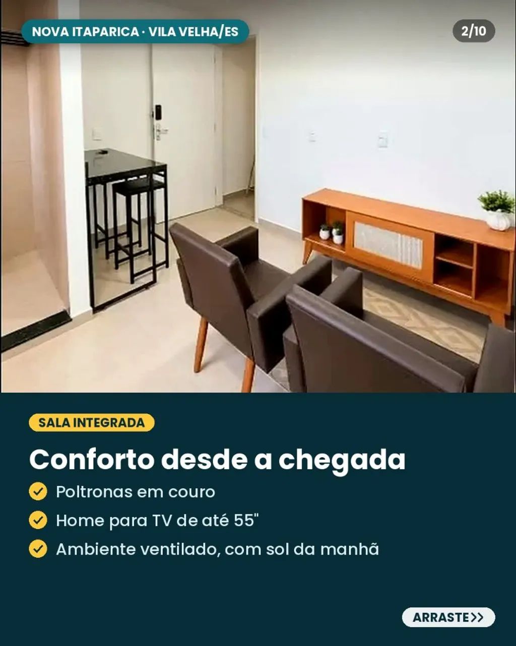 Studio Mobiliado pertinho da praia - Foto 2