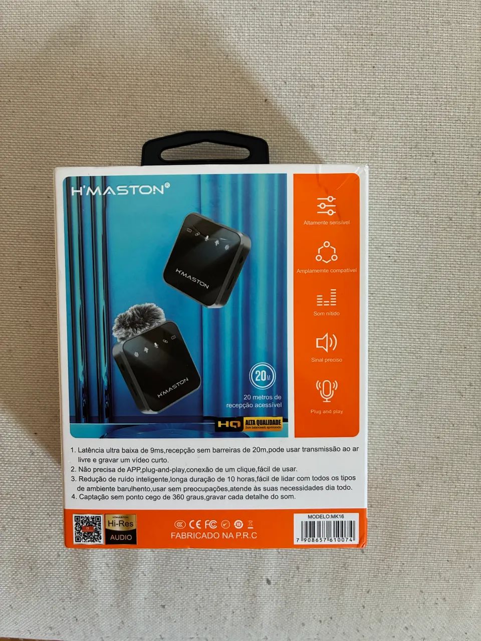 Microfone sem fio H?maston - USB C  - Foto 4
