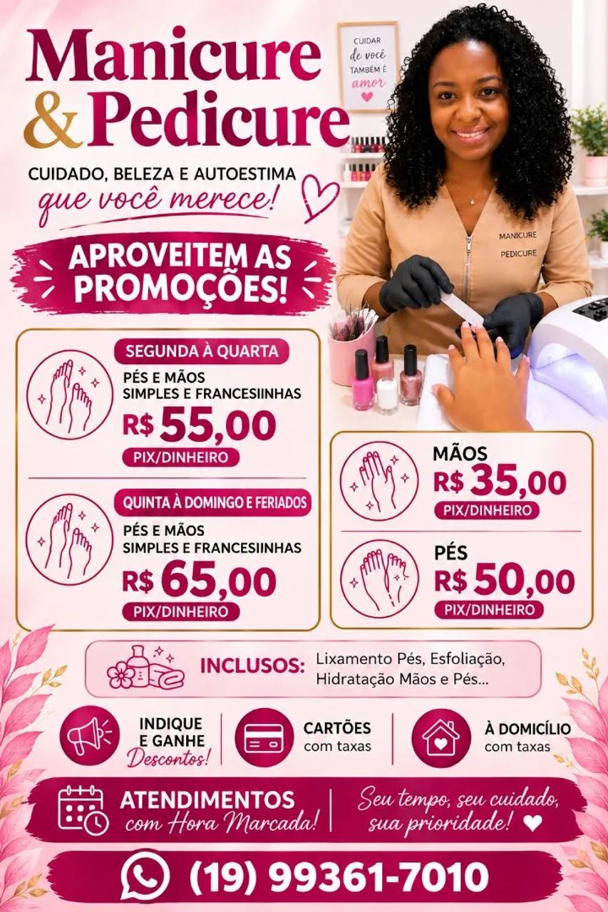 Serviços , Manicure e Pedicure  - Foto 2