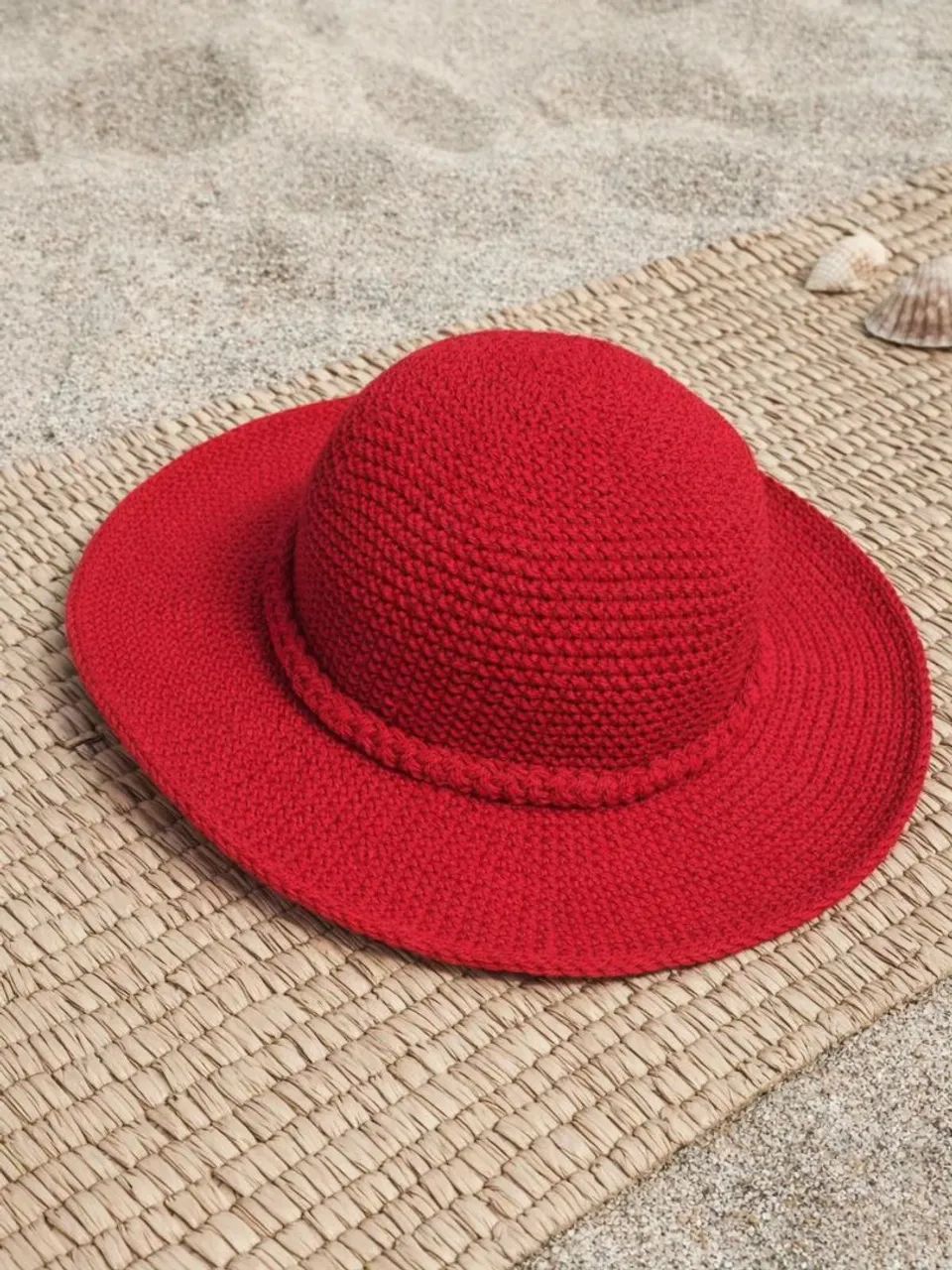 Chapéu de crochê 