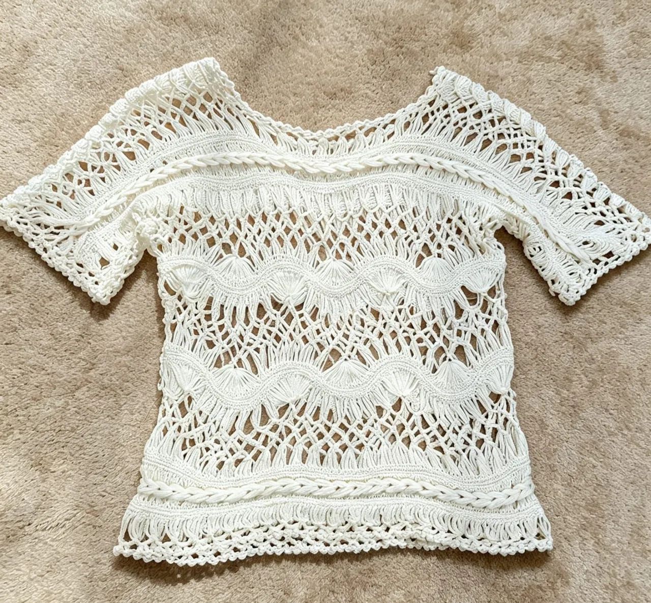 Blusa com ponto macramê - Foto 2