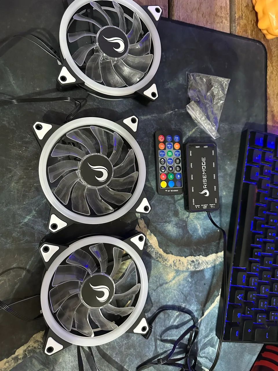 Kit 3 Fans Rise Mode Smart RGB - Foto 5
