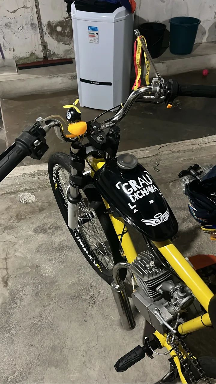 VENDO MOTORIZADA TODA REVISADA TROCO EM BIKE BEM MONTADA 