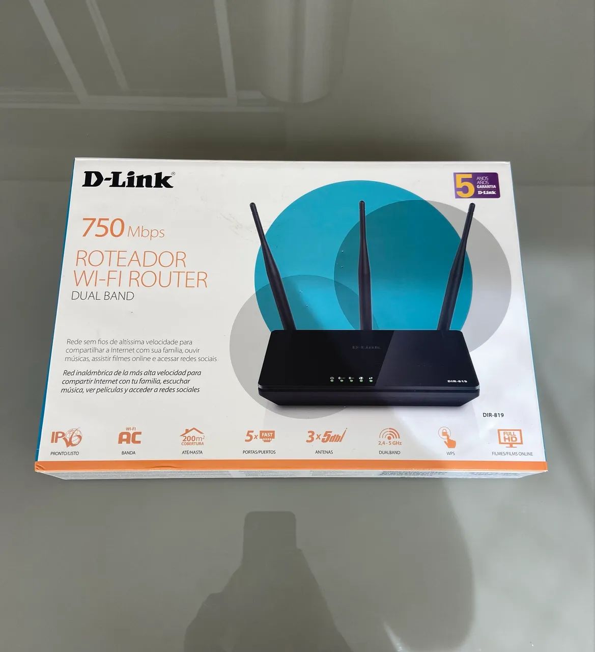Roteador D-link Ac 750mbps Dual Band Com 3 Antenas Dir-819 - Foto 2
