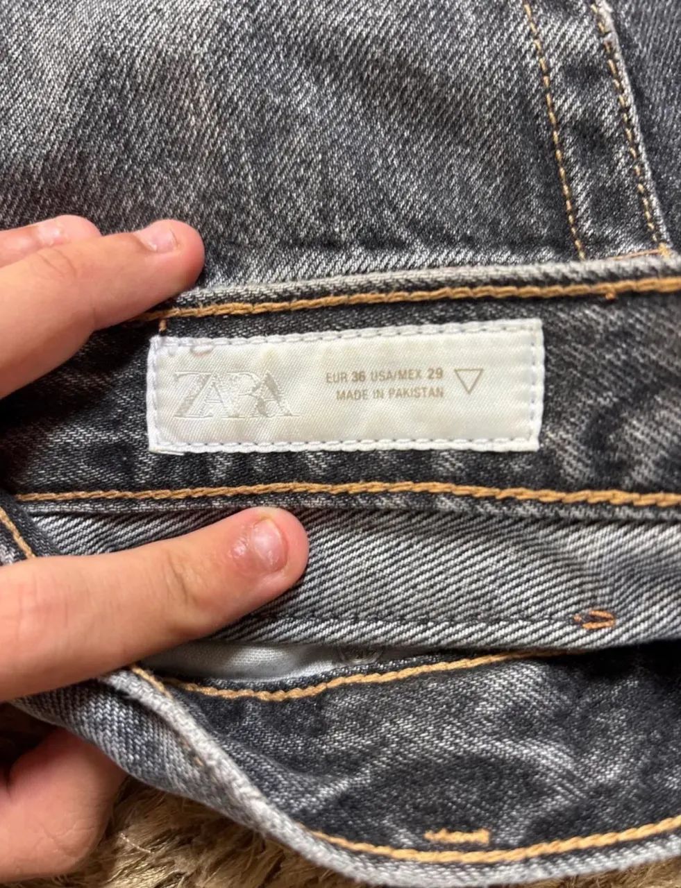 Calça jeans cinza tamanho 36 - Foto 3
