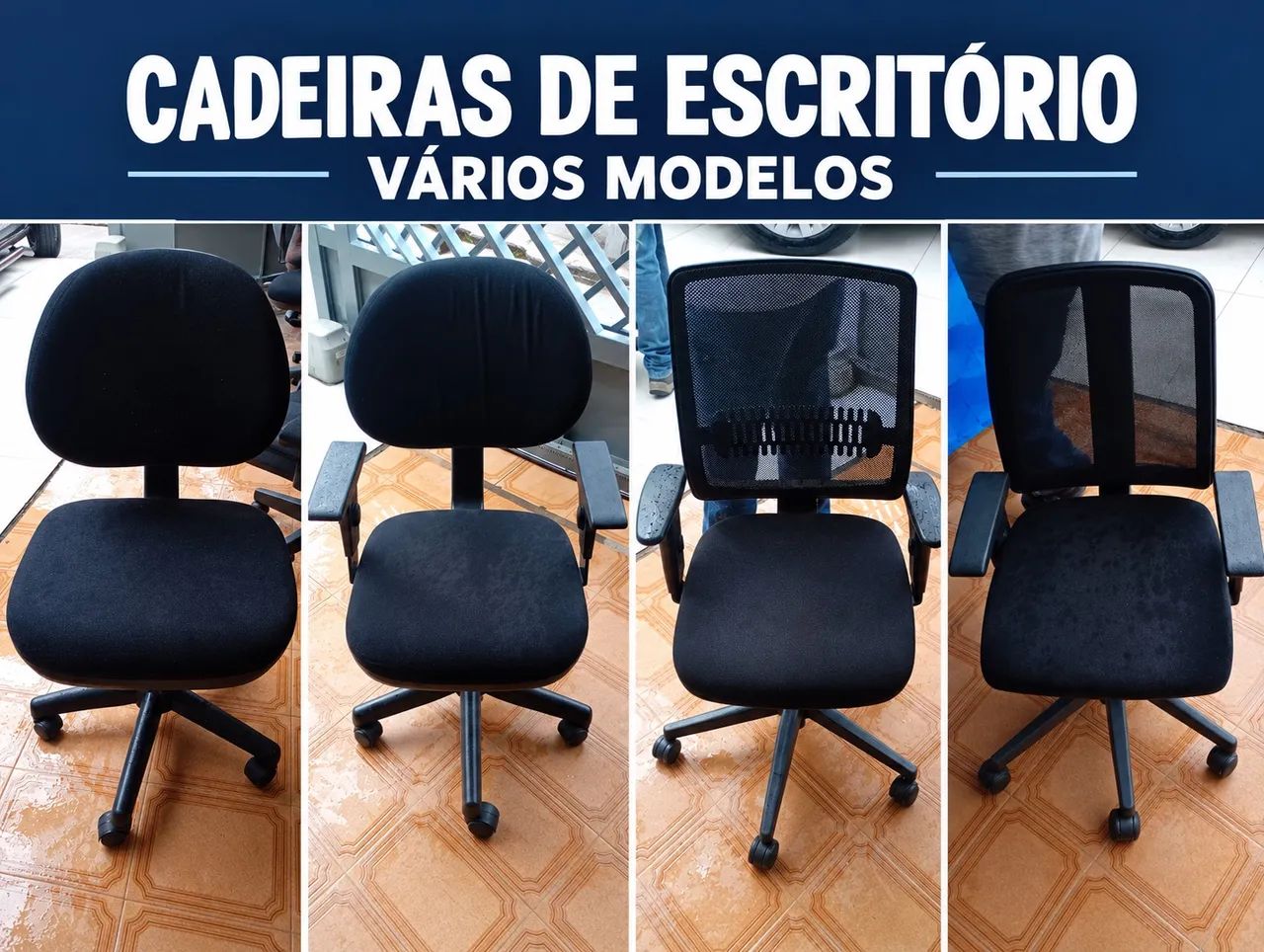 Cadeira de escritório com rodinhas 