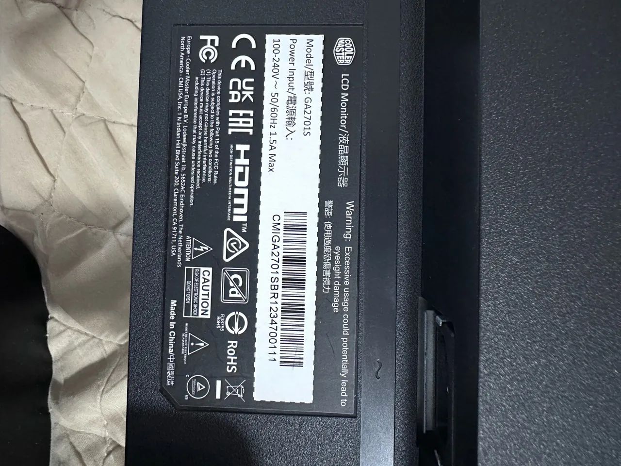 Monitor Gamer Cooler Master GA2701S 27? ? 100Hz IPS - Foto 2