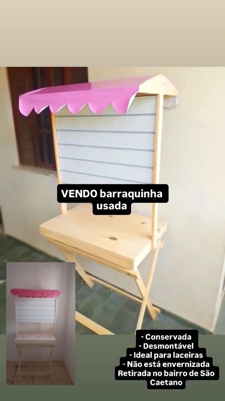Barraquinha usada 