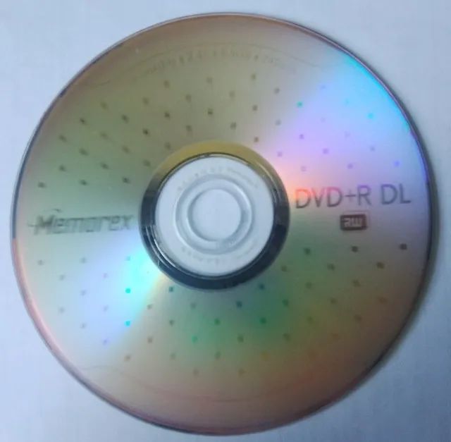 Midia DVD+R DL Memorex (Double Layer) de 8.5GB e Envelope Pack c/10