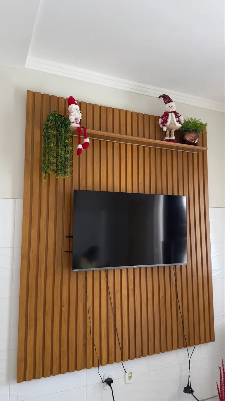 Painel ripado com led