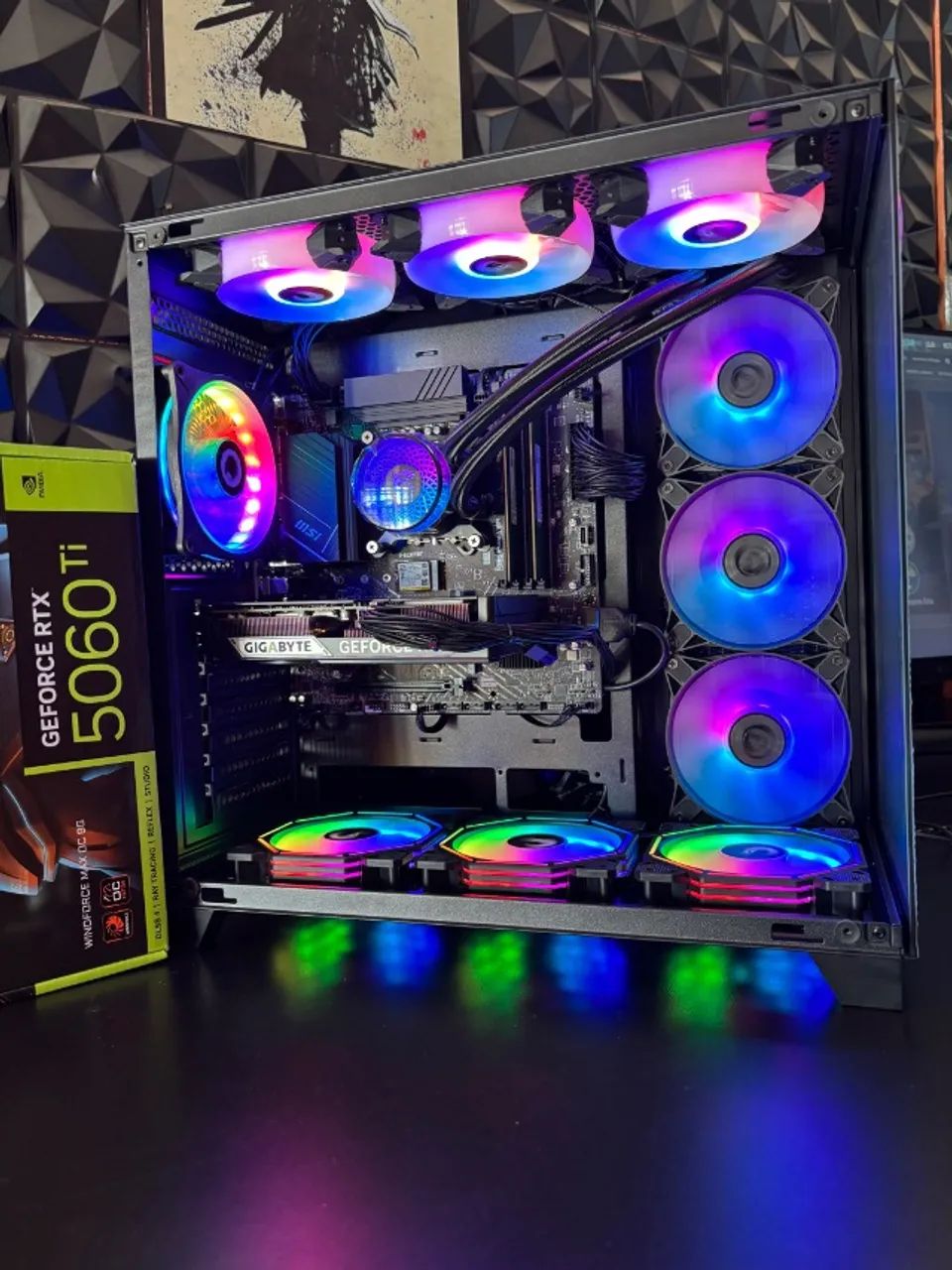 Pc Gamer intel core i7 64gb RAM com RTX 5060ti - Foto 2